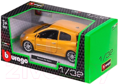 Масштабная модель автомобиля Bburago Street Fire Рено Клио Спорт / 18-43040 - товар по цвету не маркируется