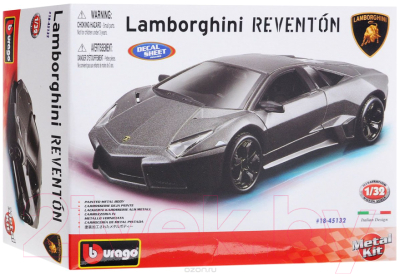 Масштабная модель автомобиля Bburago Street Fire Ламборгини Ревентон / 18-45132 (сборная)