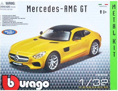 Масштабная модель автомобиля Bburago Street Fire Мерседес Бенц AMG GT / 18-45138 (сборная)