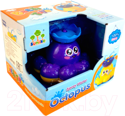 Игрушка для ванной Bradex Фонтан-осьминожка DE 0249 (фиолетовый)