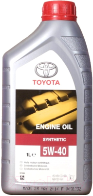 Моторное масло Toyota Engine Oil 5W40 / 0888080836 (1л)