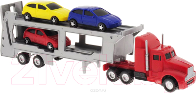 Автовоз игрушечный Dickie Автовоз с 3-мя машинками / 203746000 - товар по цвету не маркируется