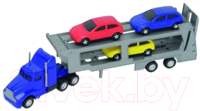 Автовоз игрушечный Dickie Автовоз с 3-мя машинками / 203746000 - товар по цвету не маркируется