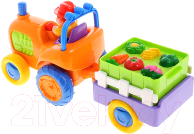 Развивающая игрушка Kiddieland Трактор с овощами 037325