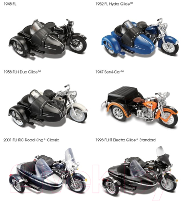 Масштабная модель мотоцикла Maisto Харлей Дэвидсон SideCar-FL Hydra Glide / 32420