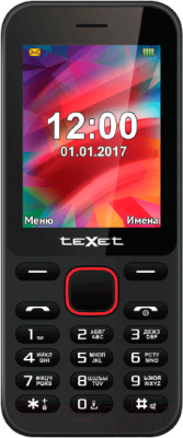 Мобильный телефон Texet TM-215 (черный)