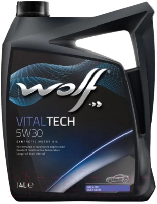 Моторное масло WOLF VitalTech 5W30 / 14115/4 (4л)