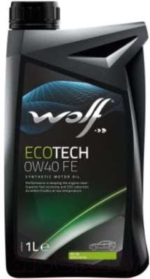 Моторное масло WOLF EcoTech 0W40 FE / 16106/1 (1л)