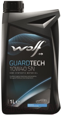 Моторное масло WOLF GuardTech 10W40 SN / 16127/1 (1л)