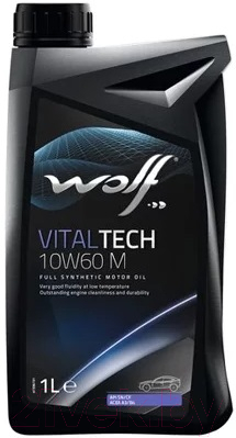 Моторное масло WOLF VitalTech 10W60 M / 16128/1 (1л)