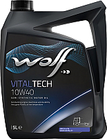 Моторное масло WOLF VitalTech 10W40 / 14626/5 (5л) - 