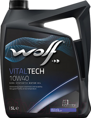 Моторное масло WOLF VitalTech 10W40 / 14626/5 (5л)