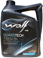 Моторное масло WOLF Guardtech B4 10W40 / 23127/5 (5л) - 