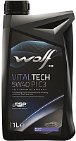 Моторное масло WOLF VitalTech 5W40 GAS / 22116/1 (1л) - 