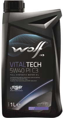 Моторное масло WOLF VitalTech 5W40 GAS / 22116/1 (1л)