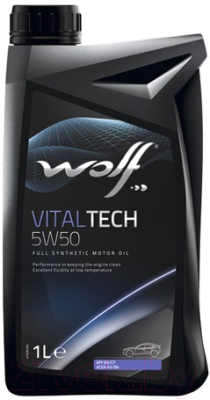 Моторное масло WOLF VitalTech 5W50 / 23117/1 (1л)