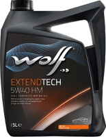 Моторное масло WOLF ExtendTech 5W40 HM / 28116/5 (5л) - 