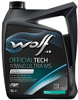 Моторное масло WOLF OfficialTech Ultra 10W40 MS / 65603/5 (5л) - 