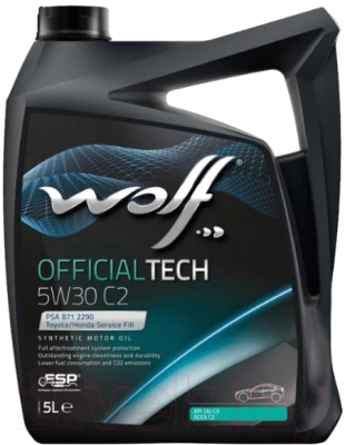 Моторное масло WOLF OfficialTech 5W30 C2 / 65610/5 (5л)