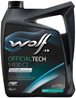 Моторное масло WOLF OfficialTech 5W30 C2 / 65610/4 (4л)