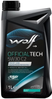 Моторное масло WOLF OfficialTech 5W30 C2 / 65610/1 (1л)