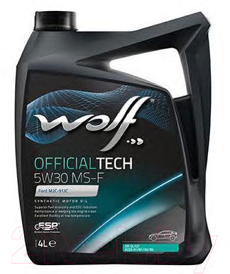 Моторное масло WOLF OfficialTech 5W30 MS-F / 65609/4 (4л)