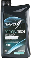 Моторное масло WOLF OfficialTech 5W30 C4 / 65608/1 (1л) - 