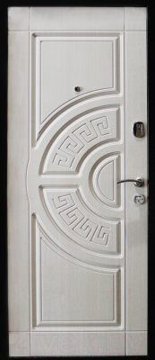 Входная дверь МагнаБел 03 беленый дуб (86x205, левая)
