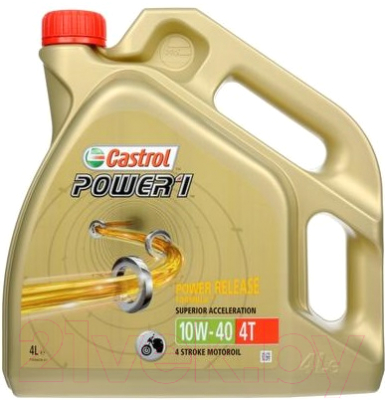 Моторное масло Castrol Power 1 4T 10W40 / 15688C (4л)