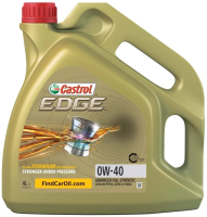 Моторное масло Castrol Edge 0W40  / 156E8C (4л) - 
