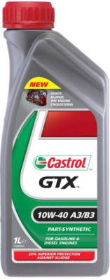 Моторное масло Castrol GTX 10W40 A3/B3 / 1586FC (1л)