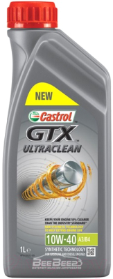 Моторное масло Castrol GTX Ultraclean 10W40 A3/B4 / 15A4DE (1л)