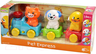 Развивающая игрушка PlayGo Экспресс с домашними животными 2815