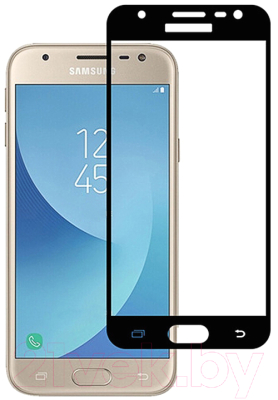 Защитное стекло для телефона Case Full Screen для Samsung Galaxy J3 2017 (черный)