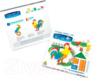 

Развивающая игрушка Magneticus, Мозаика. Петух / MM-15BL