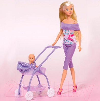 Кукла с аксессуарами Simba Штеффи с ребёнком 105733067