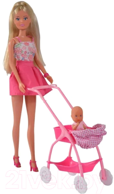 Кукла с аксессуарами Simba Штеффи с ребёнком 105733067