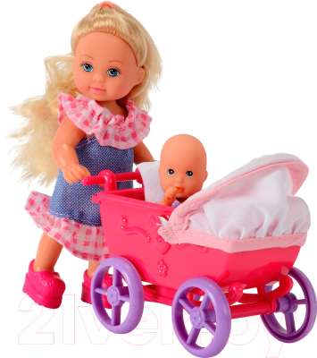 Кукла с аксессуарами Simba Эви с коляской 105736241 - товар по цвету не маркируется