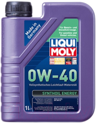 Моторное масло Liqui Moly Synthoil Energy 0W40 / 9514 (1л)