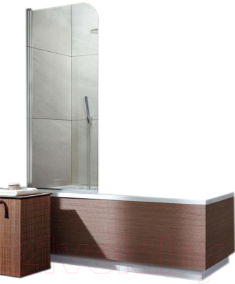 Стеклянная шторка для ванны Radaway EOS PNJ50/L / 205102-101L