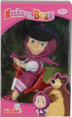Кукла с аксессуарами Simba Маша в фуражке с велосипедом 109301684