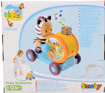 Развивающая игрушка Smoby Каталка-тамбурин 211191