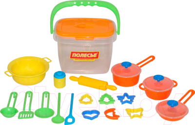 Набор игрушечной посуды Полесье 20 элементов / 56627 - Цвет зависит от партии поставки