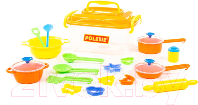 Набор игрушечной посуды Полесье 20 элементов / 56634