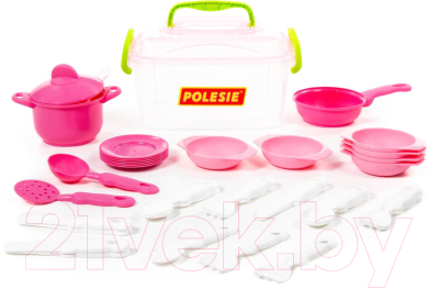 Набор игрушечной посуды Полесье 35 элементов / 56641
