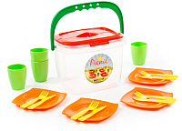 Набор игрушечной посуды Полесье Алиса для пикника №1 / 40756 - 