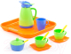 Набор игрушечной посуды Полесье Алиса с подносом на 2 персоны / 40572 - 