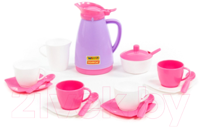 Набор игрушечной посуды Полесье Алиса на 4 персоны Pretty Pink / 40626