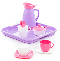 Набор игрушечной посуды Полесье Алиса на 2 персоны Pretty Pink / 40589 - 