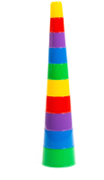 Развивающая игрушка Полесье Занимательная пирамидка №2 / 35110 (10эл, в сеточке) - 